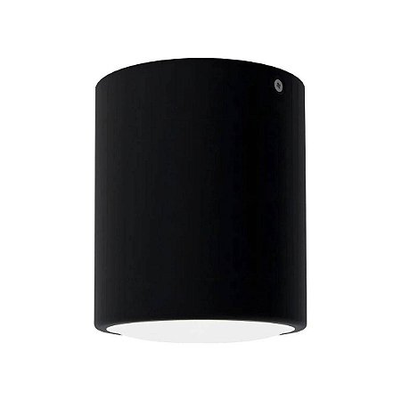 Plafon Spot Sobrepor Redondo Cannon PAR 30 Preto Fosco