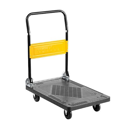 Carro Plataforma Com Tampo Em Plástico Cap 150 Kg Vonder