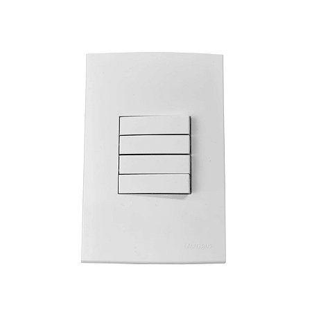 Conjunto 4x2 Interruptor 4 Teclas Simples Margirius