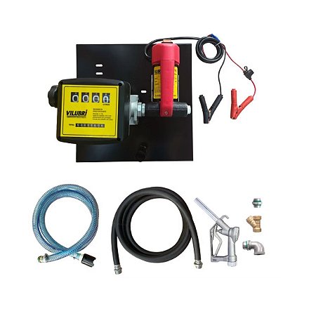 Bomba Diesel Elétrica 12V 40L/min Portátil para Abastecimento Vilubri 1115