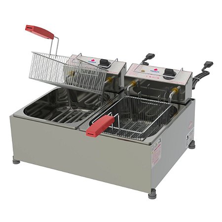 Fritadeira Progás Elétrica PR-20E GN Retangular 2 Cest. 220v