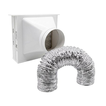 Caixa de Filtragem ABS Filbox 125mm c/Tubo Alumínio Flexível 3M Sicflux