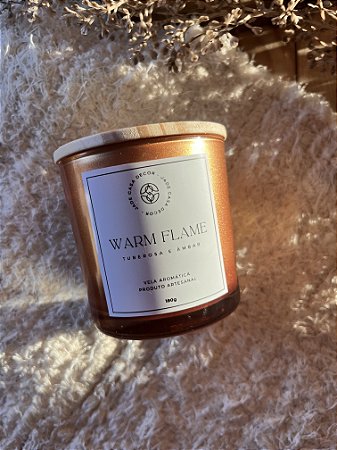 Vela Perfumada 180g | Warm Flame - Jade Soul