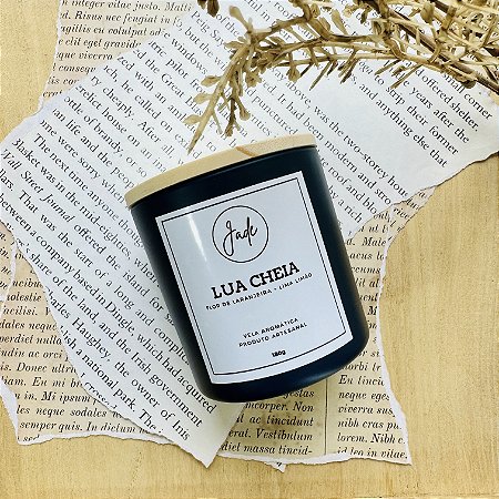Vela Perfumada 180g | Coleção Colors - Lua Cheia - Jade Soul