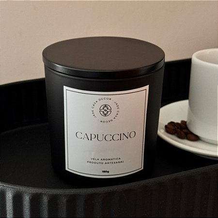Vela Perfumada 180g | Coleção Intense - Capuccino (Café) - Jade Soul
