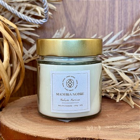 Vela Perfumada 180g | Madeira Nobre - Jade Soul