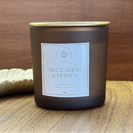 Vela Perfumada 180g | Nectarine & Honey - Jade Soul