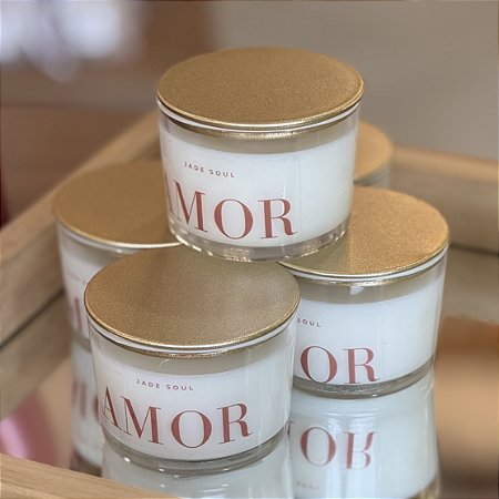 Vela Perfumada 100g | Amor - Cereja e Avelã - Jade Soul