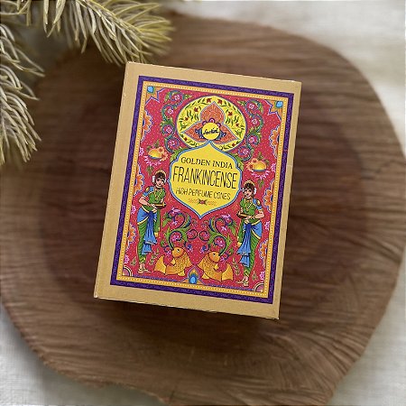 Incenso de Cone Indiano - 10 cones | Frankincense (Olíbano) - Golden India