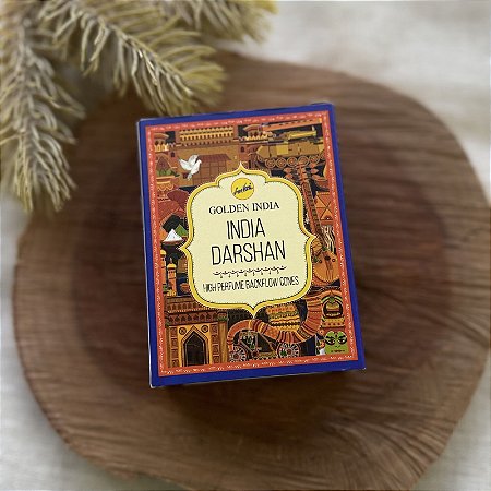 Incenso de Cone Indiano - 10 cones | India Darshan - Golden India