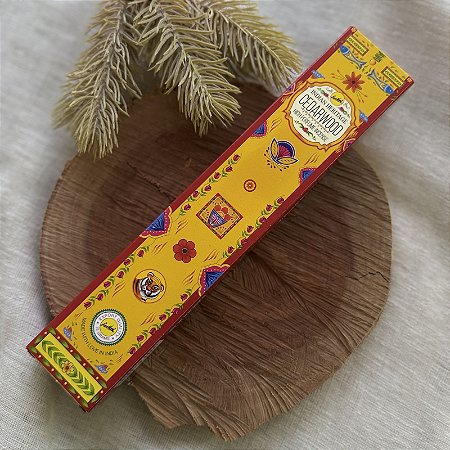 Incenso de Massala Indiano 15g | Cedarwood (Cedro) - Indian Heritage