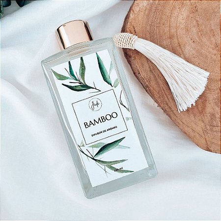 Difusor de Aromas Bamboo 250ml Frasco Square - Perfume de Ambientes | Jade Soul