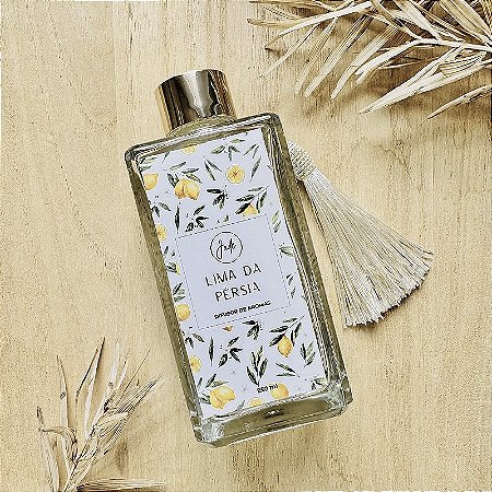 Difusor de Aromas Lima da Pérsia 250ml Frasco Square - Perfume de Ambientes | Jade Soul