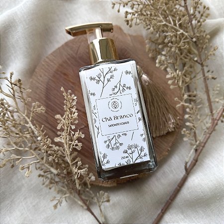 Sabonete Líquido 250ml | Chá Branco - Limpeza e Perfume de Mãos - Jade Soul