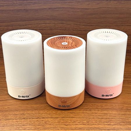 Difusor de Aromas e Umidificador de Ar Ultrassônico 150ml com Luz LED - B-MAX