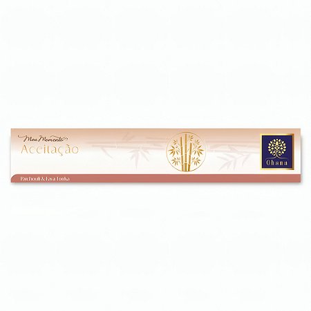 Incenso de Varetas Artesanal Aceitação (Patchouli & Fava Tonka) - 15 Varetas | Ohana