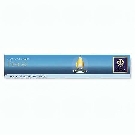 Incenso de Varetas Artesanal Foco (Sálvia Aromática & Mandarina Madura) - 15 Varetas | Ohana