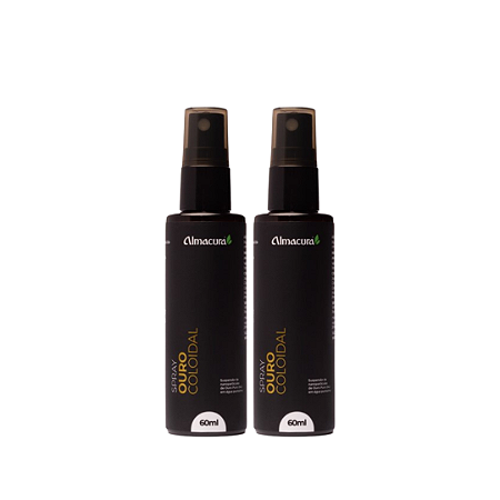 Kit 2 Ouro Coloidal Spray 60ml Almacura