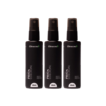 Kit 3 Spray Prata Coloidal Almacura