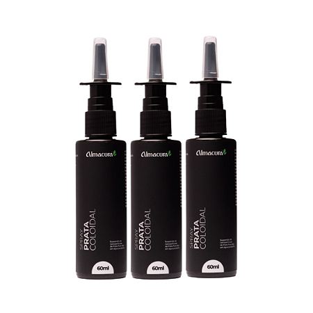 Kit 3 Spray Nasal Prata Coloidal