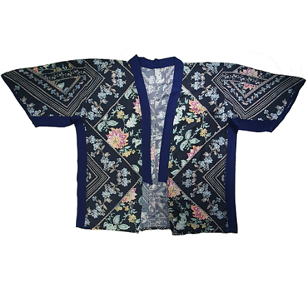 Kimono Kuro no Hana Upcycle