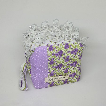 Shikaku Necessaire Lilás e Branca A01