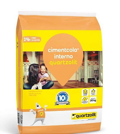 CIMENTO COLA INTERNO PISO CERAMICO 20KG AC-I QUARTIZOLIT