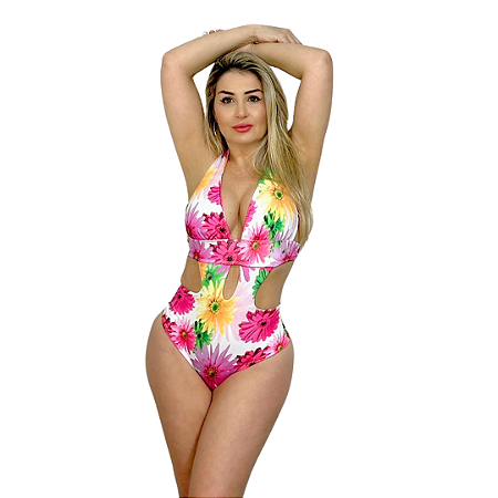 Maiô Engana Mamãe Lançamento Exclusivo Cereja Brasil Floral