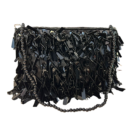 Bolsa Feminina Clutch Contas Brilhosas Festa Balada Noite