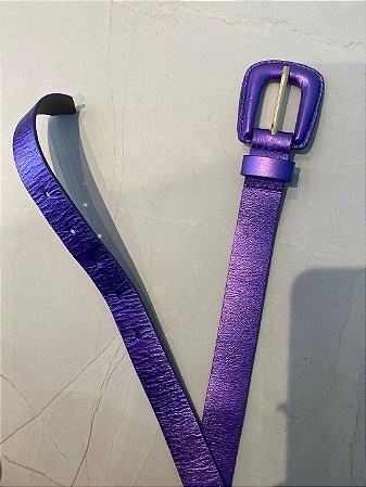 Cinto Metalizado Roxo