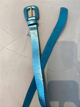 Cinto Metalizado Azul