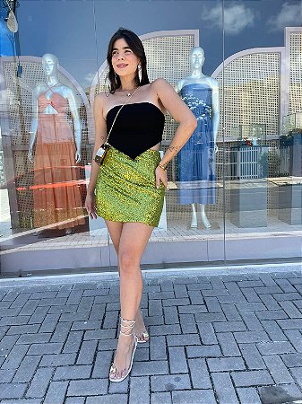 Saia Paetê Olivia