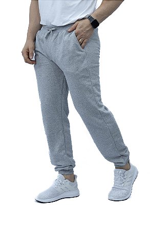 Calça de Moletom Peluciada Masculina com Punhos