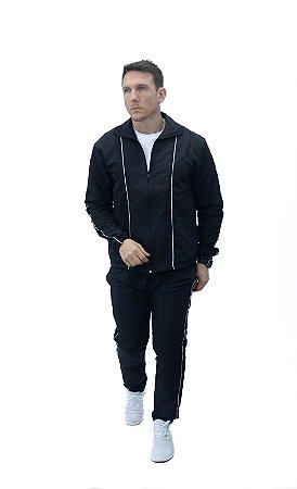 Conjunto Agasalho Tactel 100 % Forrado Masculino Esportivo