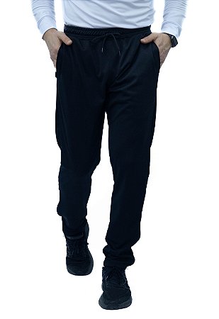 Calça de Helanca Slim com Zíper na Barra