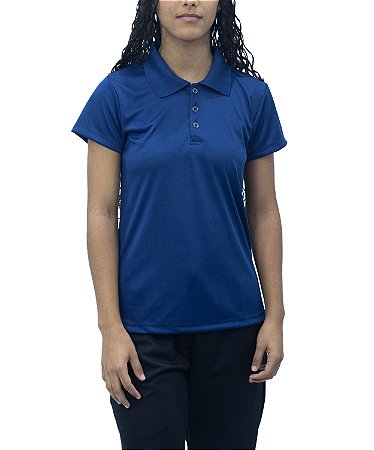 Camiseta Polo Feminina Dry Poliéster
