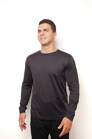 Camiseta M. Longa Poliéster com Elastano