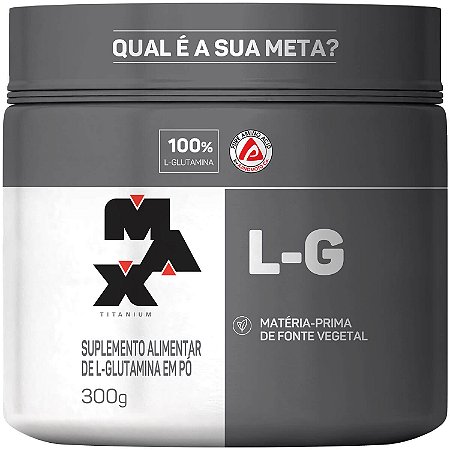 L-G 100% Glutamina Pura 300g - Max Titanium