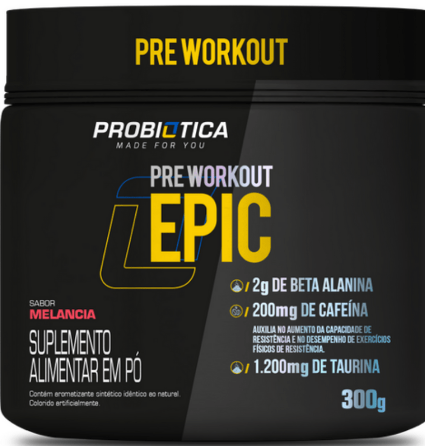 Pré treino Epic - 300g - Probiótica