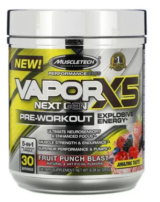 Vapor X5 Next Gen - Muscletech - 30 doses