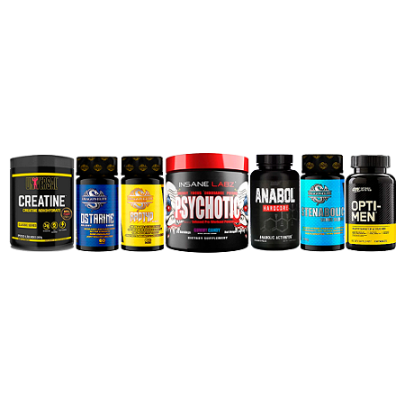 Kit Homens avançados com foco em ganho de massa muscular
