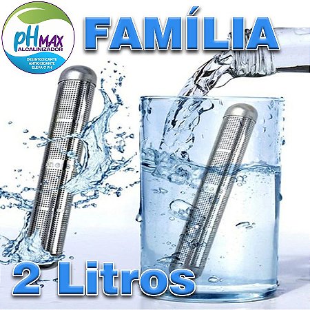 PH MAX FAMÍLIA 2Lts. Alcalinizador - Ionizador - Purificador de água