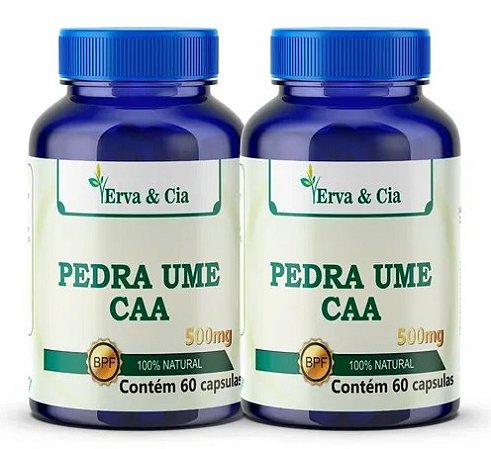 Pedra Ume Caá 100% Puro Natural 60 Cápsulas 500mg