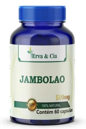 Jambolão 100% Puro E Natural 60 Cápsulas 500mg Antioxidante