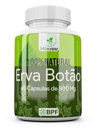 Erva Botão 60 Cápsulas 500mg 100% Pura E Natural