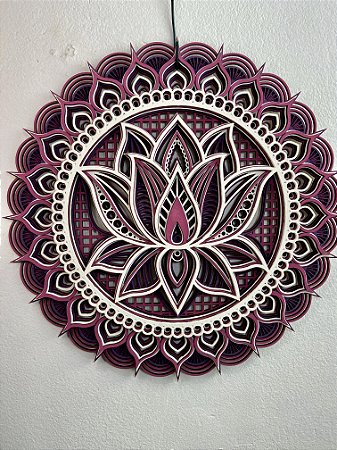 Mandala Flor de Lótus - Sob encomenda