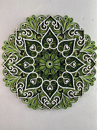Mandala do Coração 30 cm - Sob encomenda