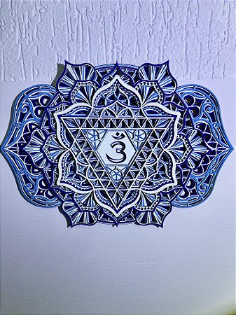 Mandala 3º Olho - Chakra Ajna 43x33 cm