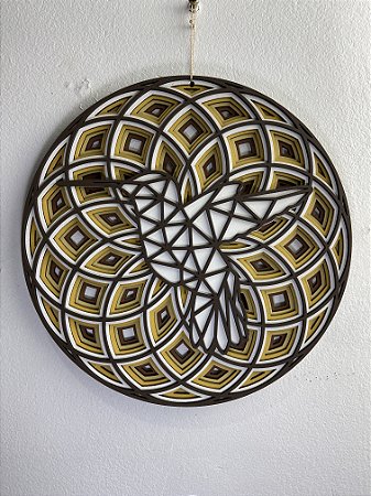 Mandala Beija Flor 26 cm