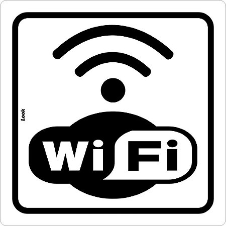 PLACA SINALIZAÇÃO - WIFI